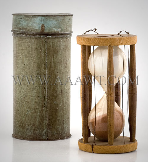 Hourglass With Storage Tin
Nineteenth Century, entire view